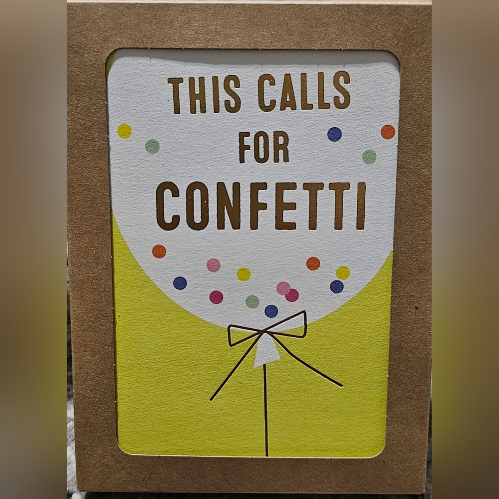 Confetti Celebration Greeting Card (12 Pack - Hallmark) Blank Inside